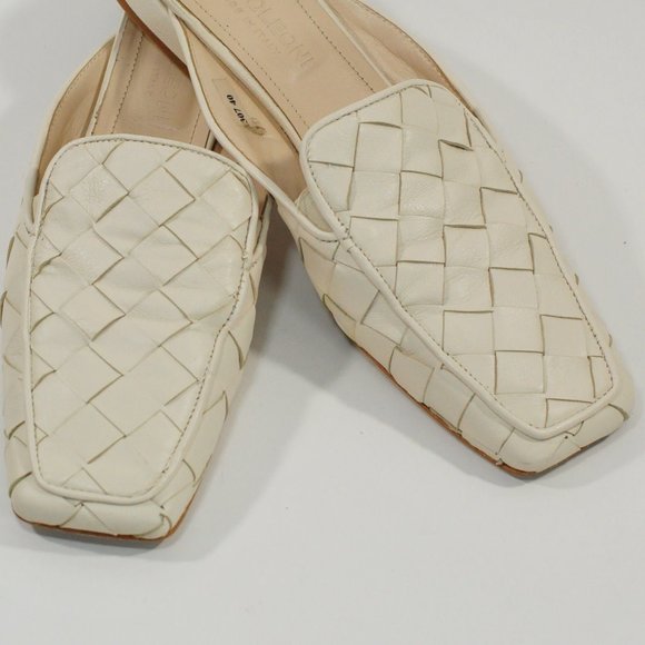 Napoleoni leather flats Off White SZ 9.5 - Picture 4 of 12